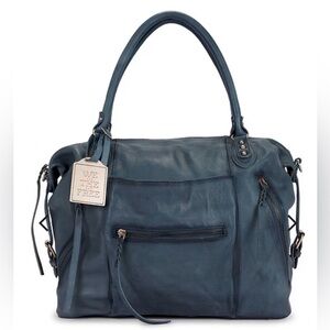 We The Free Emerson Tote Bag Free People in Stormy Sea, Never Used!